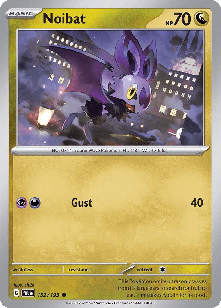 Noibat Paldea Evolved card