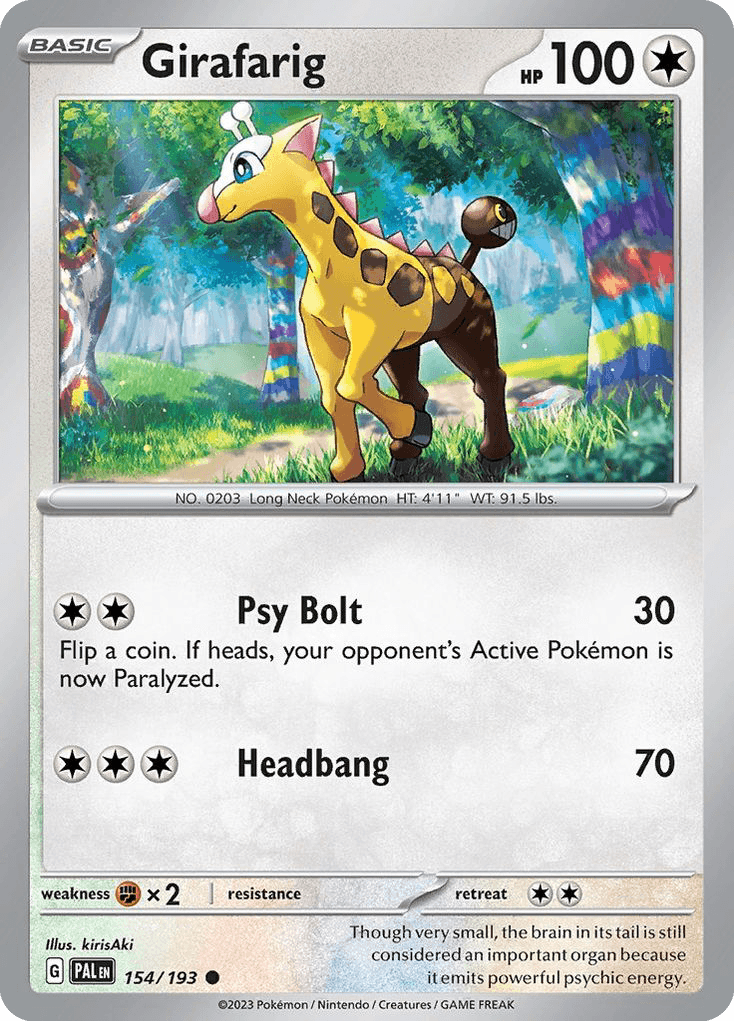 Girafarig Paldea Evolved card