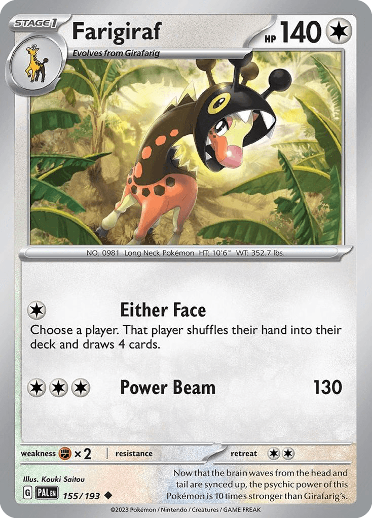 Farigiraf Paldea Evolved card