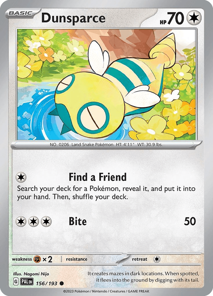 Dunsparce Paldea Evolved card