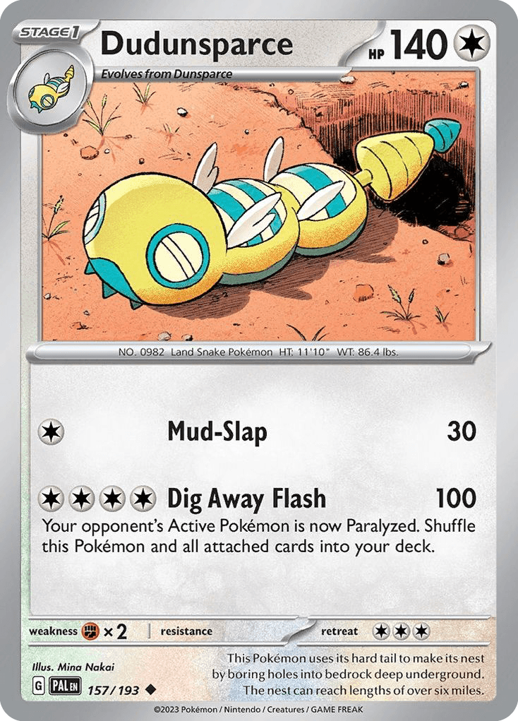 Dudunsparce Paldea Evolved card