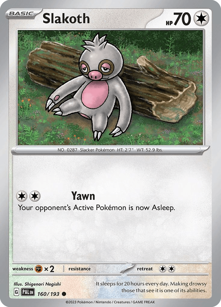 Slakoth Paldea Evolved card