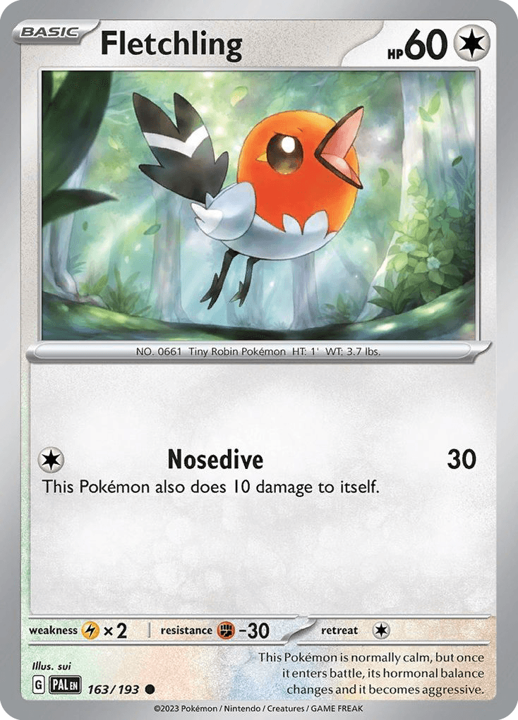 Fletchling Paldea Evolved card