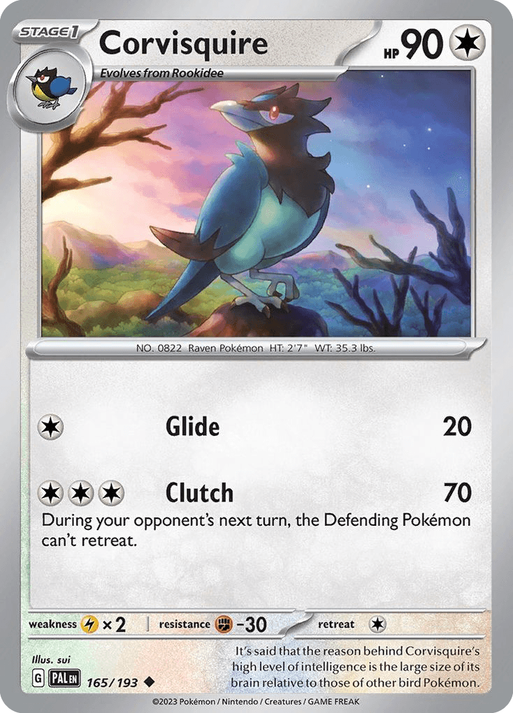Corvisquire Paldea Evolved card