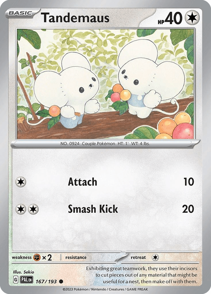 Tandemaus Paldea Evolved card
