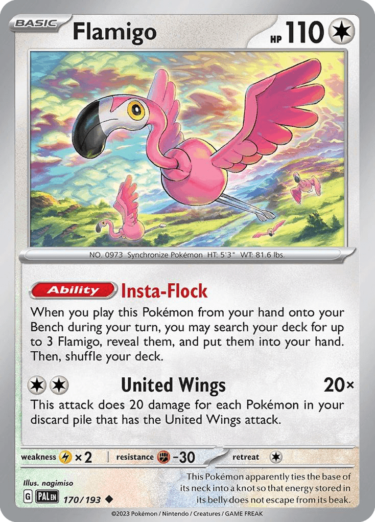 Flamigo Paldea Evolved card