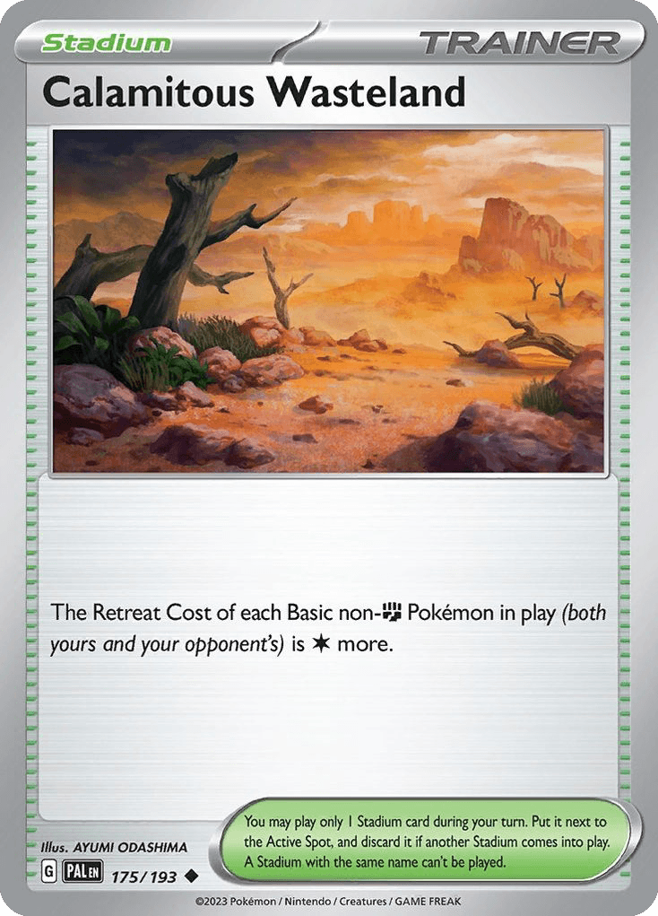 Calamitous Wasteland Paldea Evolved card