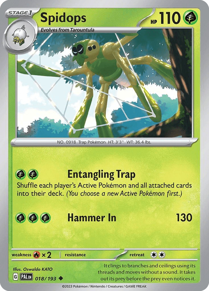 Spidops Paldea Evolved card