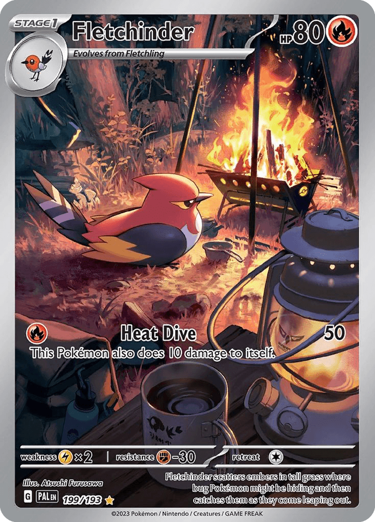 Fletchinder Paldea Evolved card