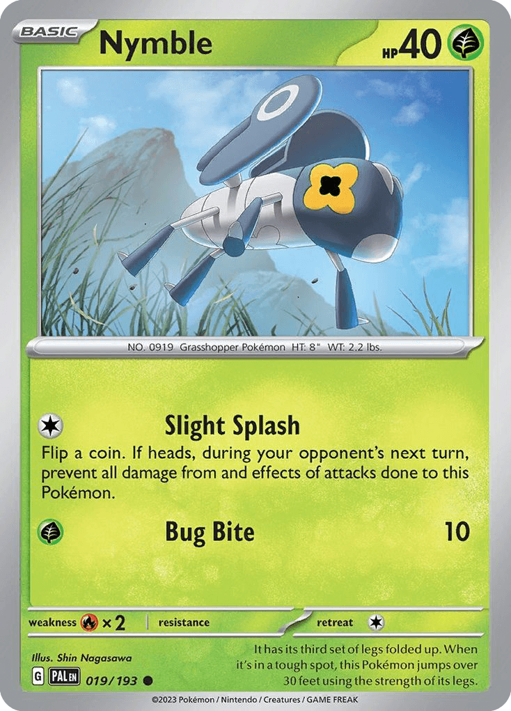 Nymble Paldea Evolved card