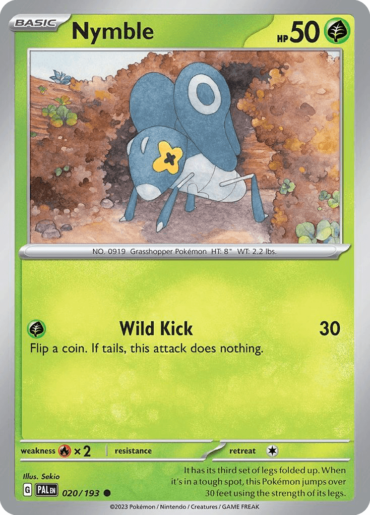 Nymble Paldea Evolved card