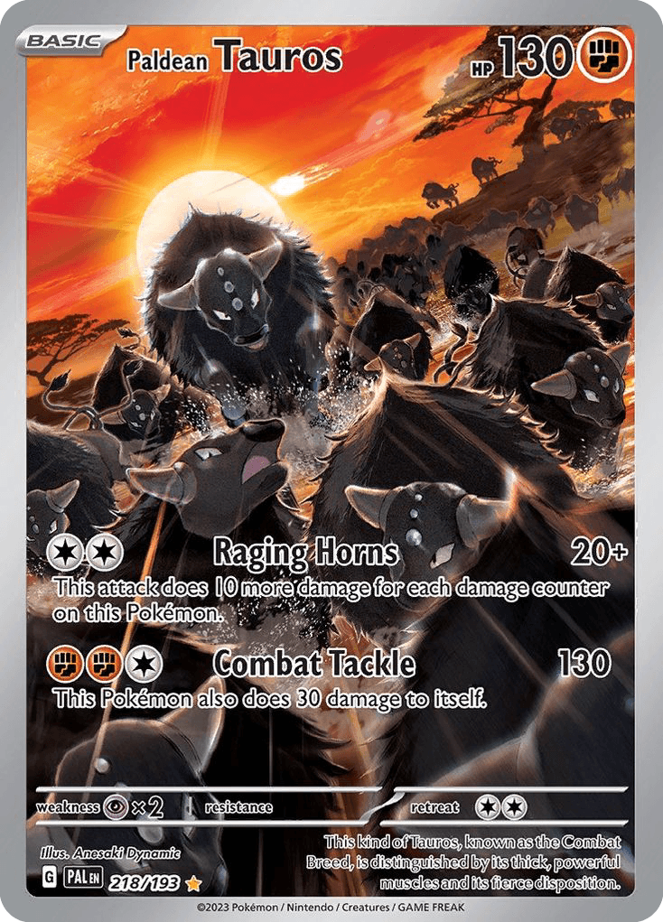 Paldean Tauros Paldea Evolved card