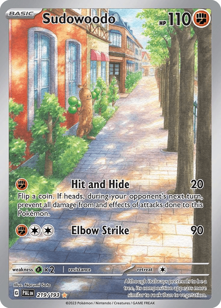 Sudowoodo Paldea Evolved card