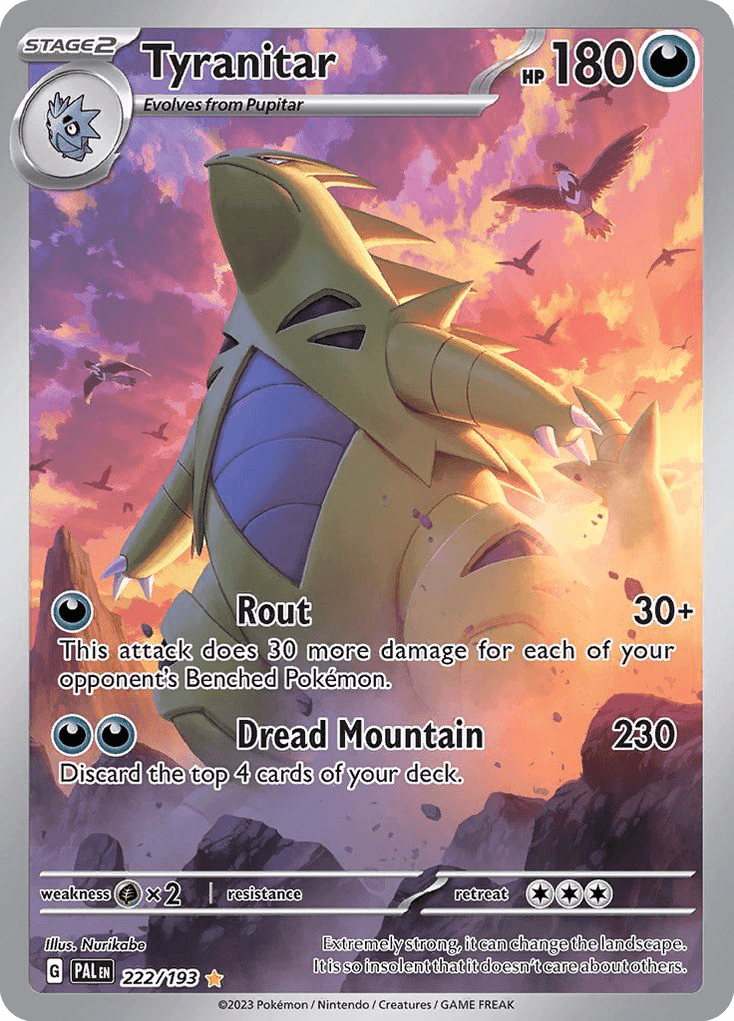 Tyranitar Paldea Evolved card