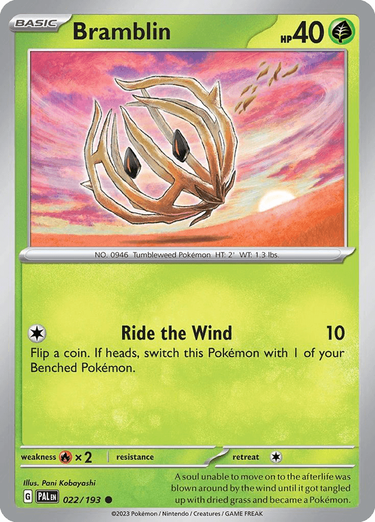 Bramblin Paldea Evolved card