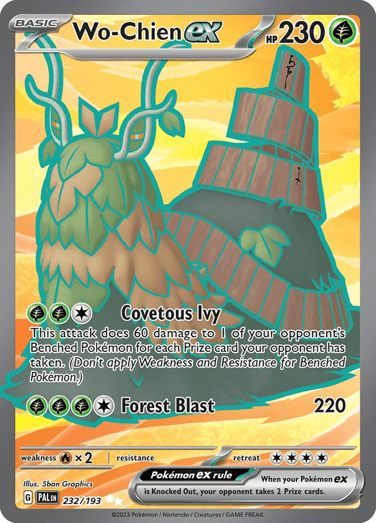 Wo-Chien ex Paldea Evolved card
