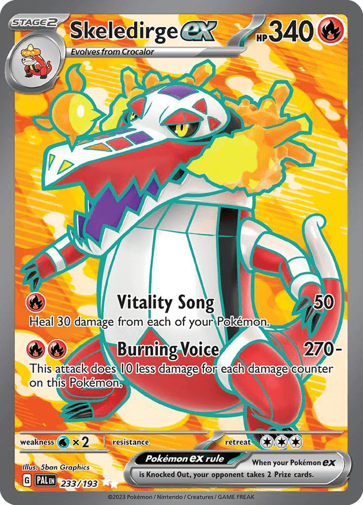 Skeledirge ex Paldea Evolved card
