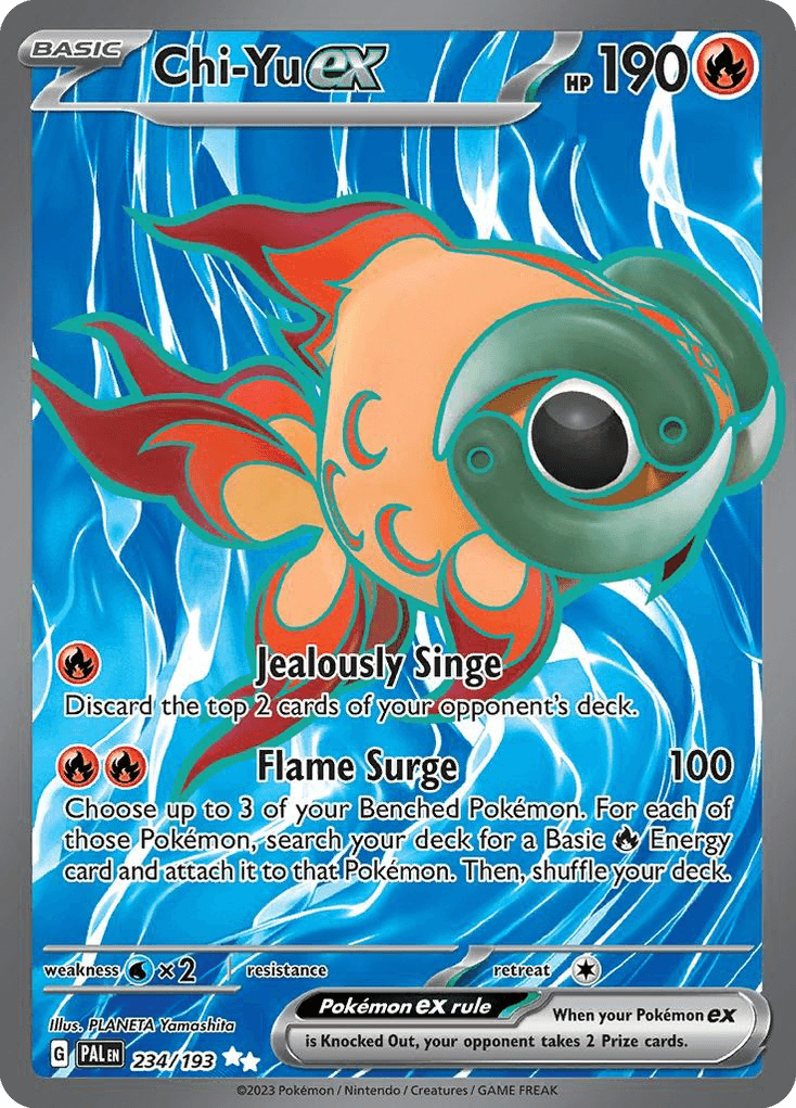 Chi-Yu ex Paldea Evolved card
