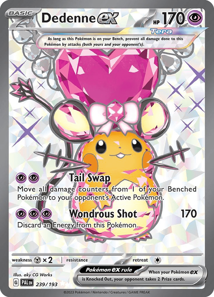 Dedenne ex Paldea Evolved card