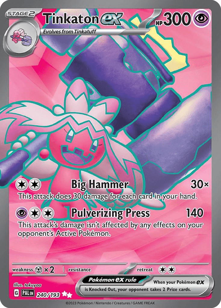 Tinkaton ex Paldea Evolved card