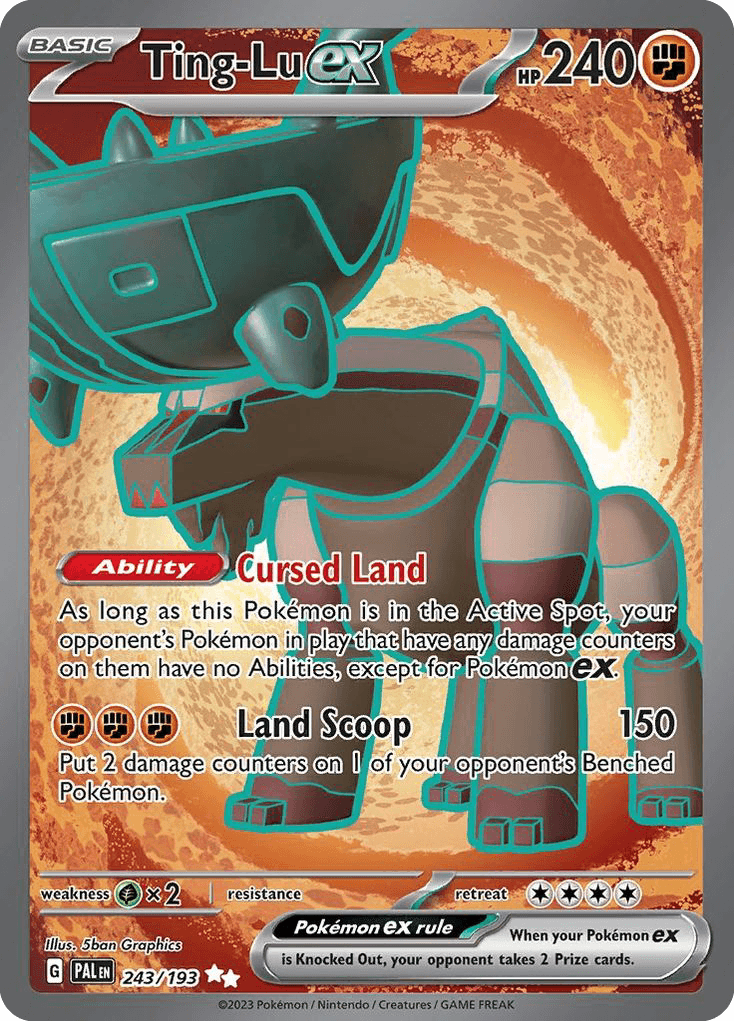 Ting-Lu ex Paldea Evolved card