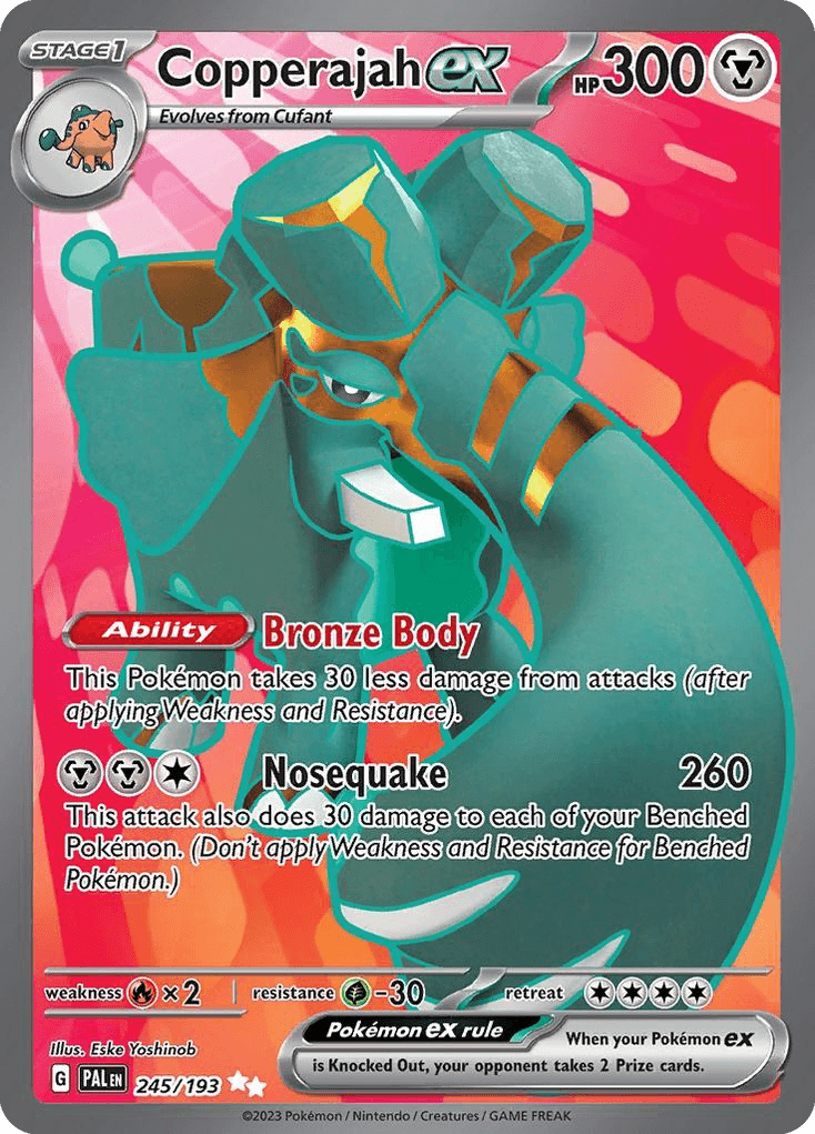 Copperajah ex Paldea Evolved card