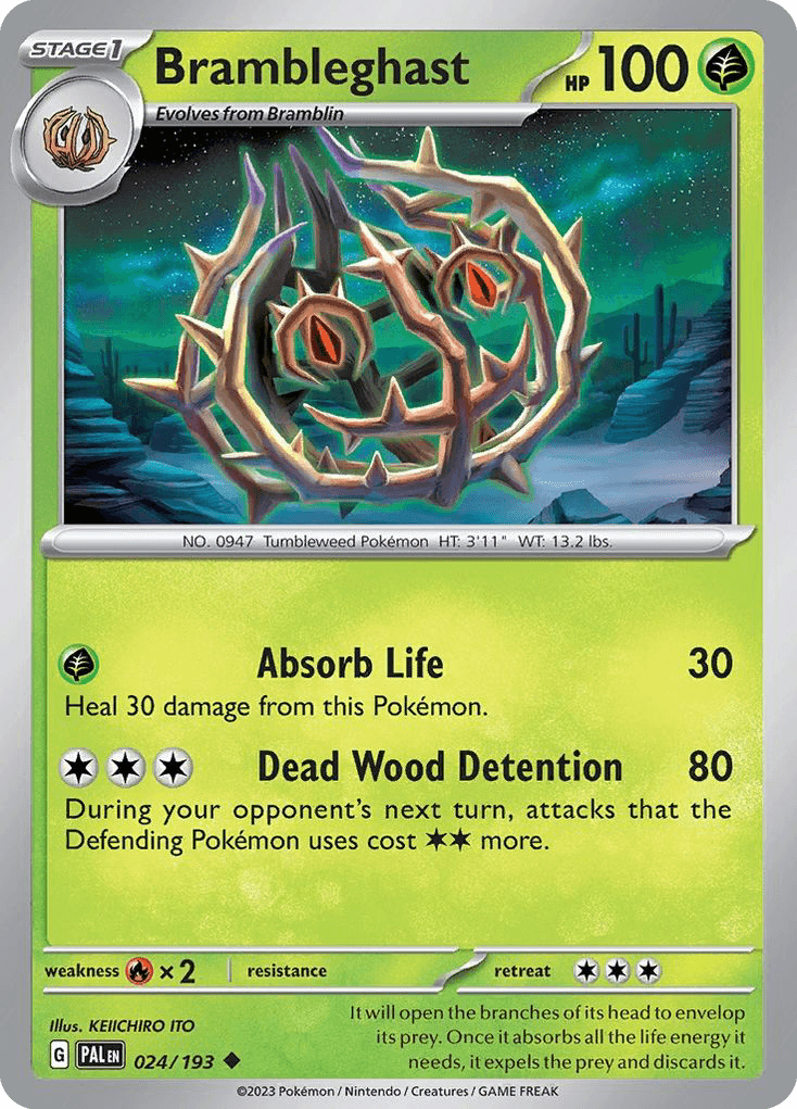 Brambleghast Paldea Evolved card