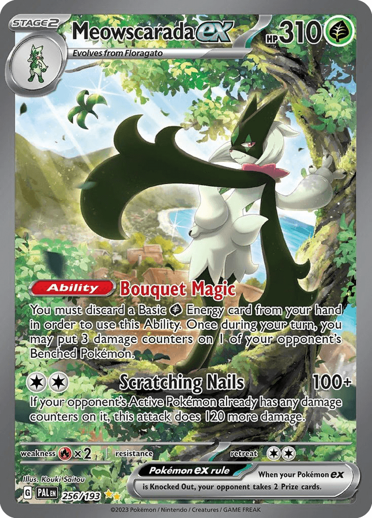 Meowscarada ex Paldea Evolved card