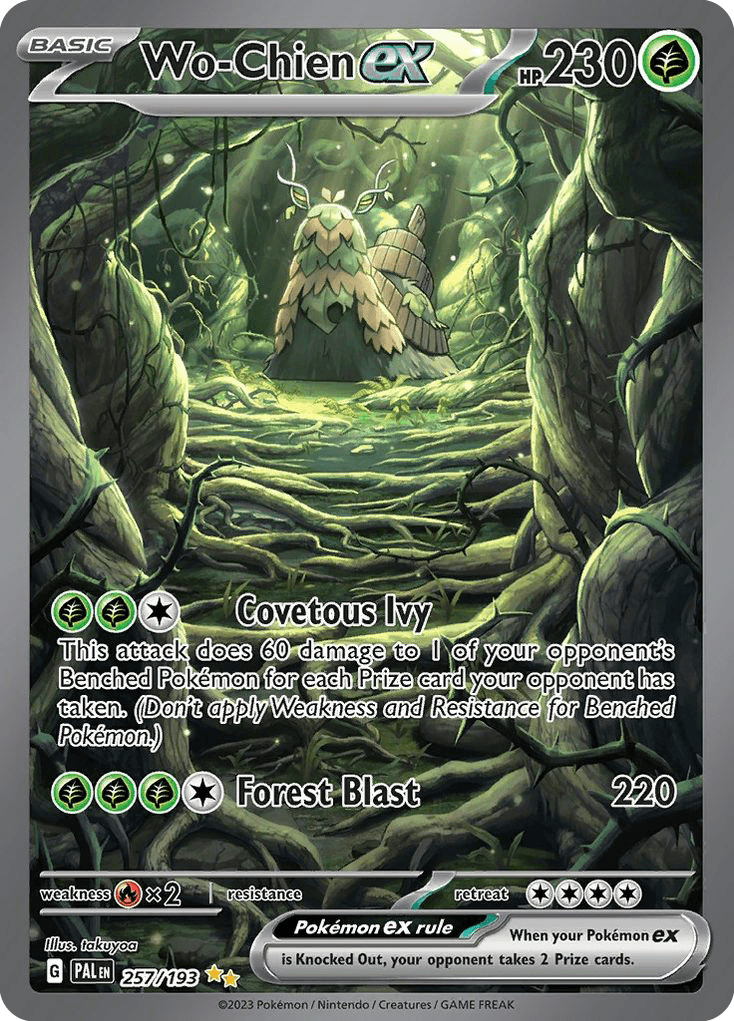 Wo-Chien ex Paldea Evolved card