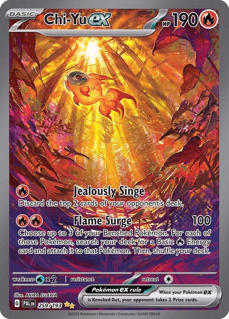 Chi-Yu ex Paldea Evolved card