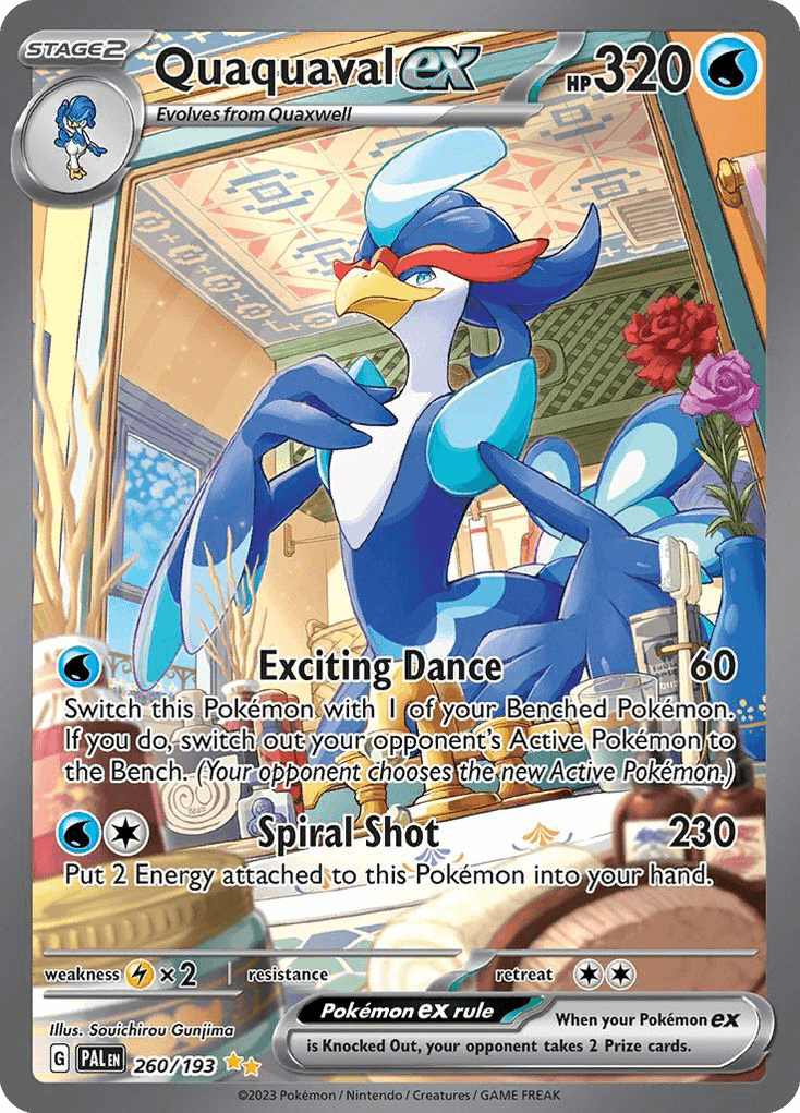 Quaquaval ex Paldea Evolved card