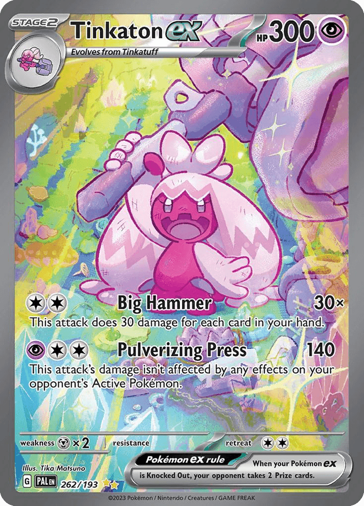 Tinkaton ex Paldea Evolved card
