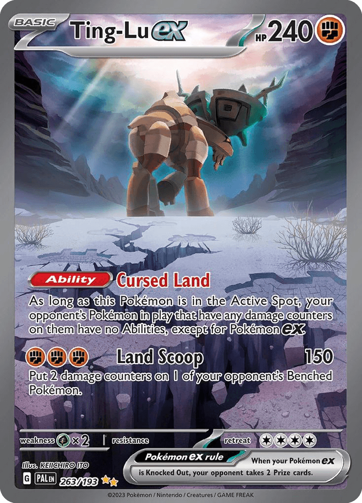 Ting-Lu ex Paldea Evolved card
