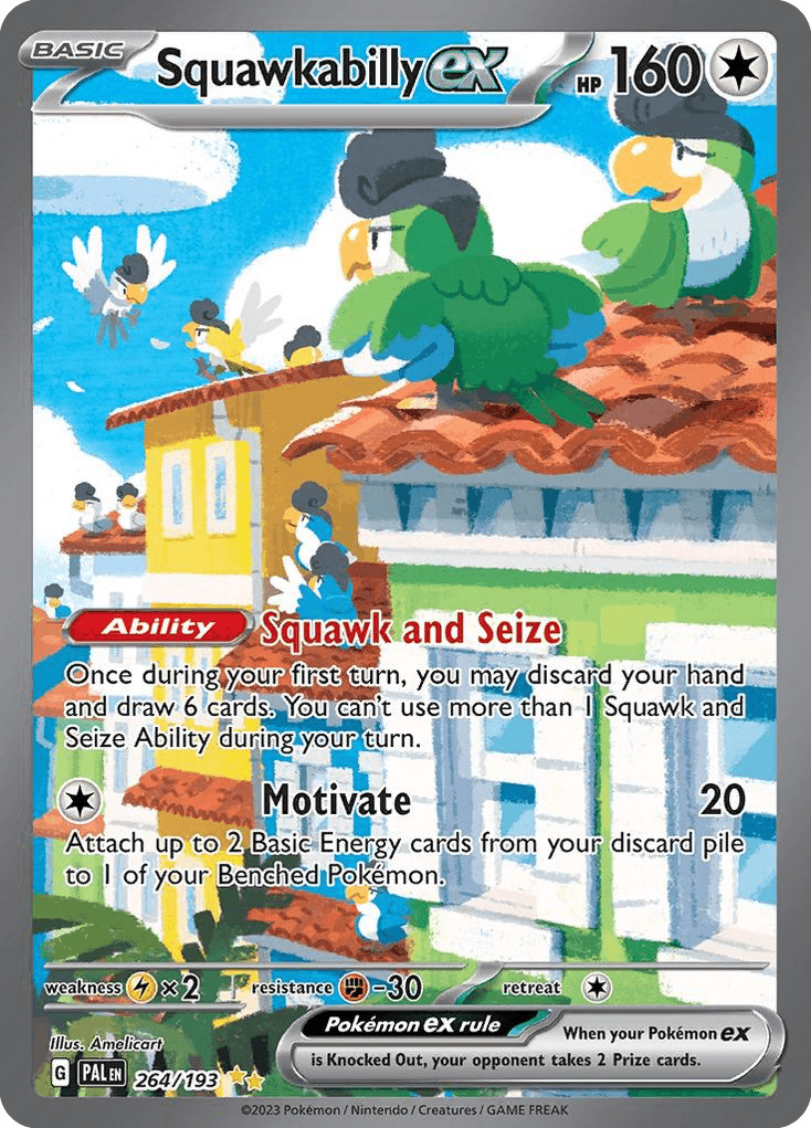 Squawkabilly ex Paldea Evolved card