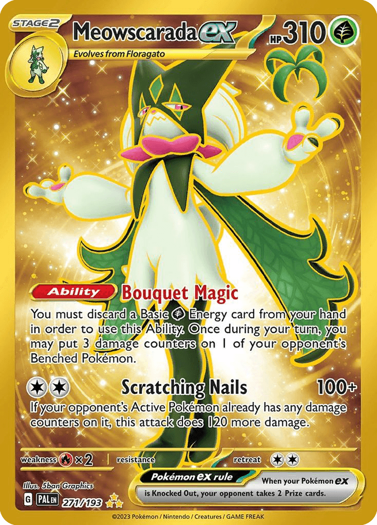 Meowscarada ex Paldea Evolved card