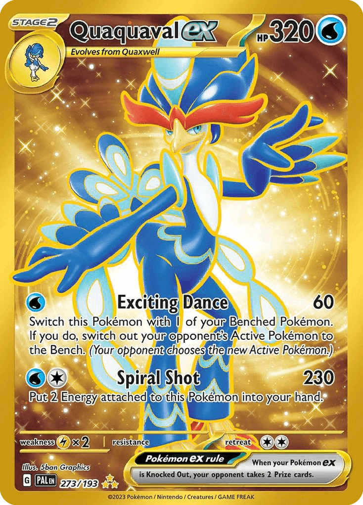 Quaquaval ex Paldea Evolved card