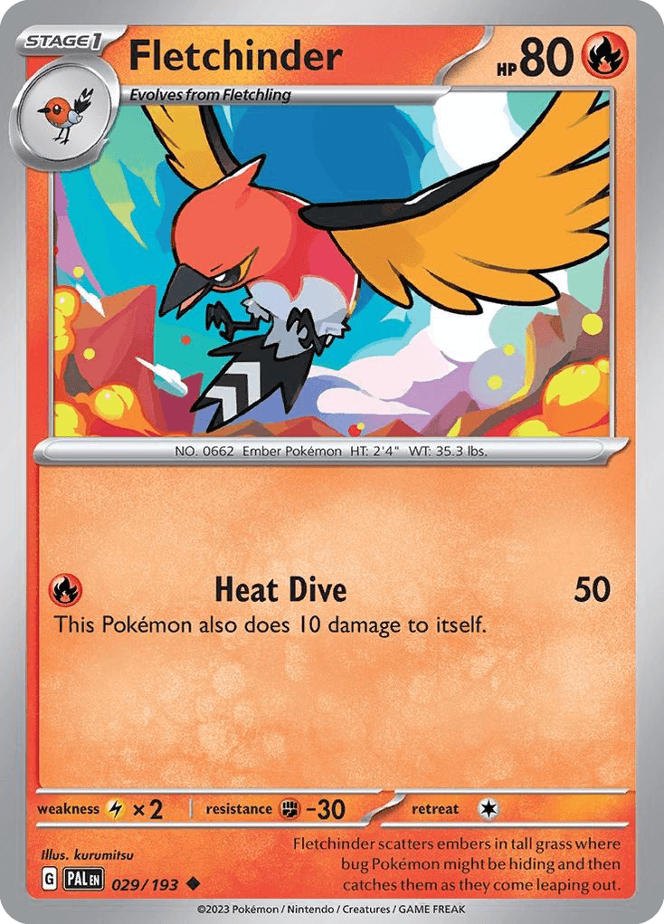 Fletchinder Paldea Evolved card