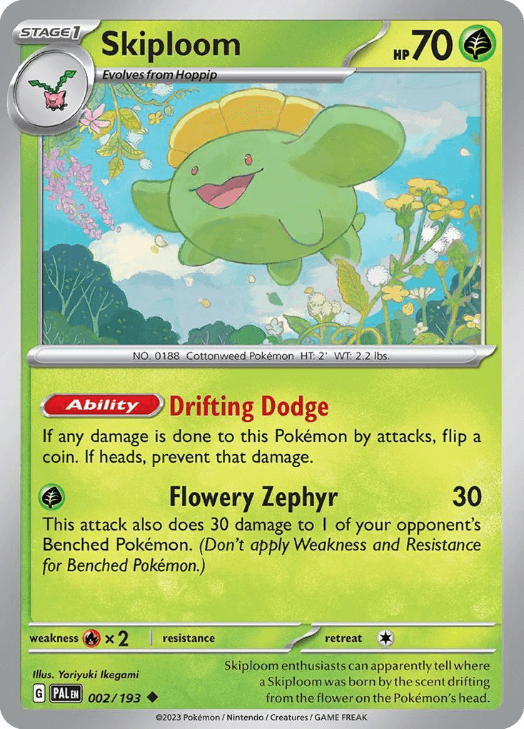 Skiploom Paldea Evolved card