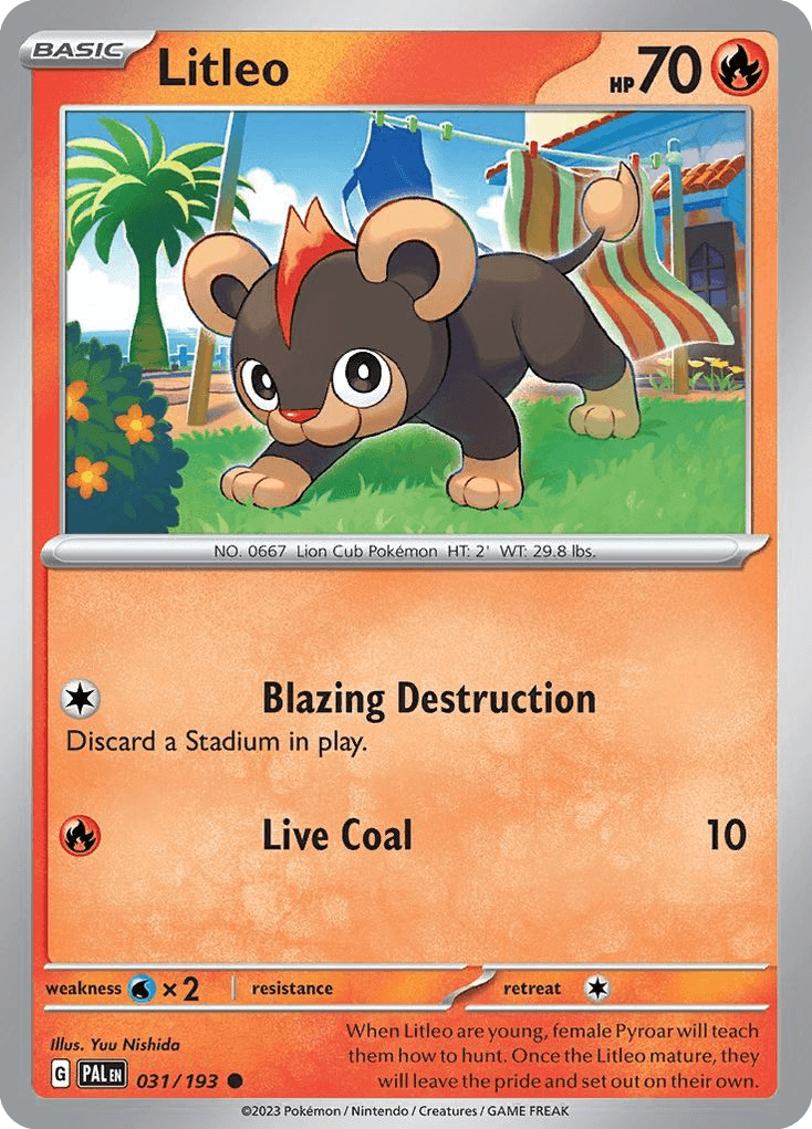 Litleo Paldea Evolved card