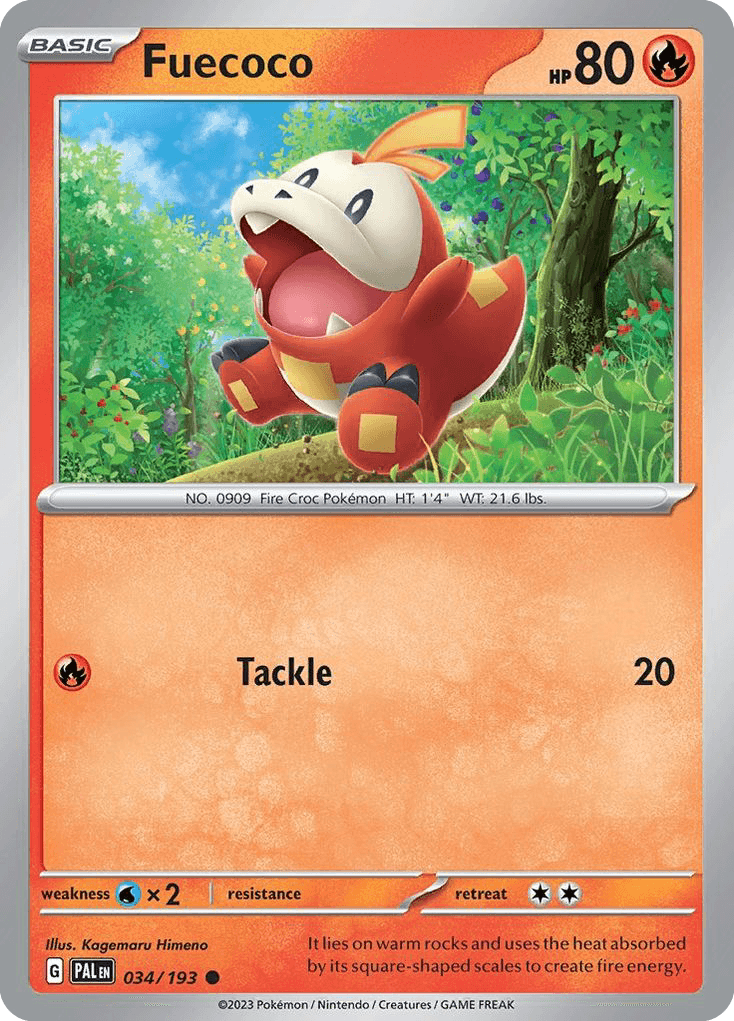 Fuecoco Paldea Evolved card