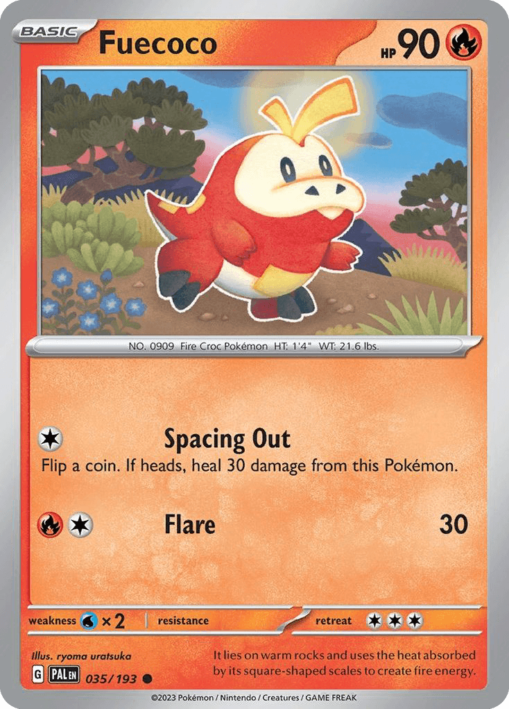 Fuecoco Paldea Evolved card