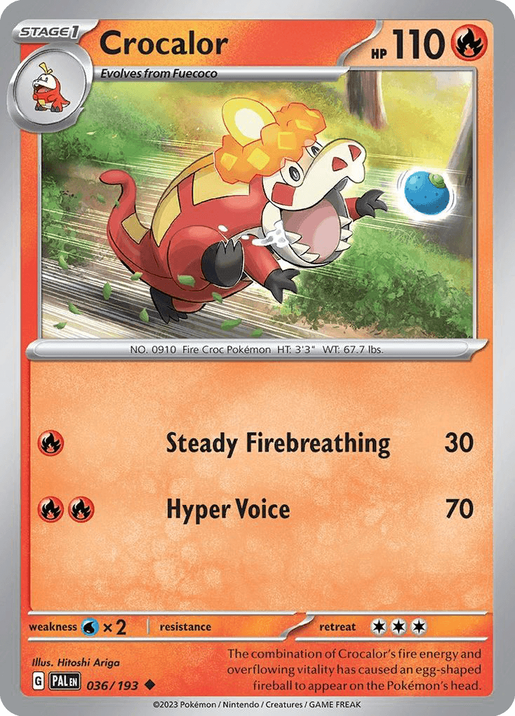 Crocalor Paldea Evolved card