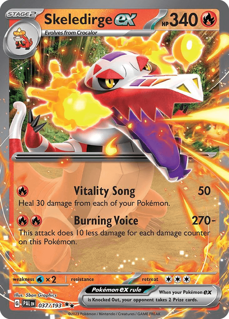 Skeledirge ex Paldea Evolved card