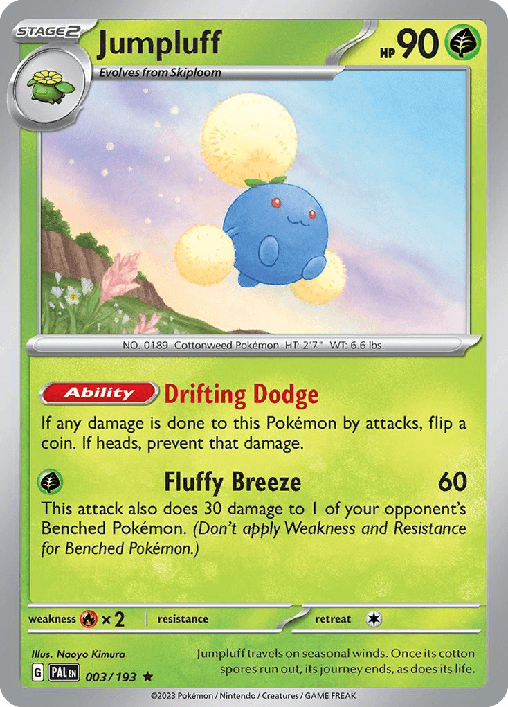 Jumpluff Paldea Evolved card