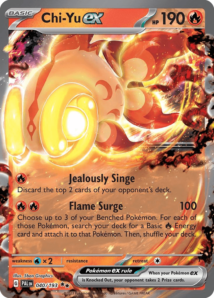 Chi-Yu ex Paldea Evolved card