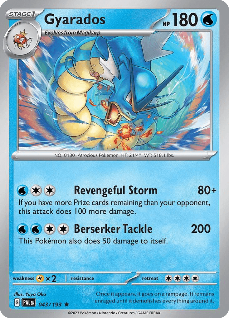 Gyarados Paldea Evolved card