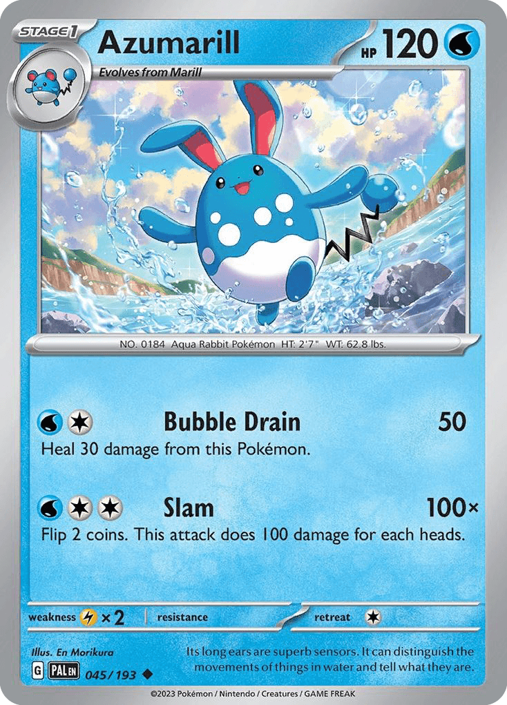 Azumarill Paldea Evolved card
