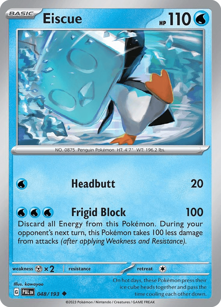 Eiscue Paldea Evolved card
