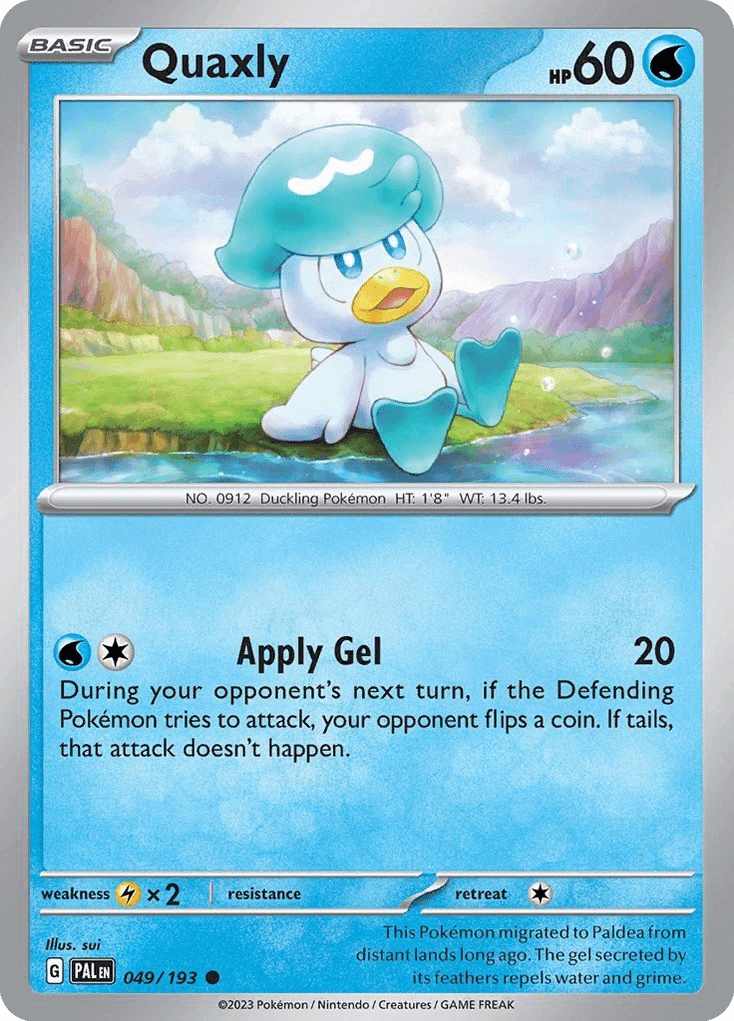 Quaxly Paldea Evolved card