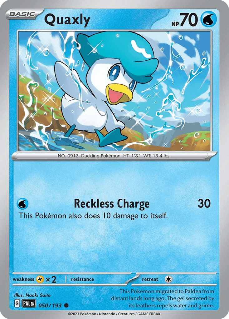Quaxly Paldea Evolved card
